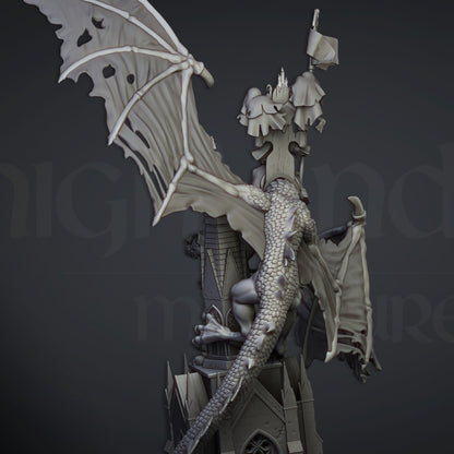 Lord Necromancer flying monster wings