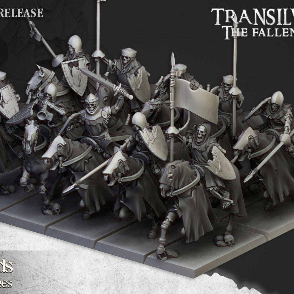 Mounted Skeletons cavalry unit by Highlands Miniatures