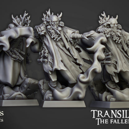 Necromancer on foot miniature by Highlands Miniatures