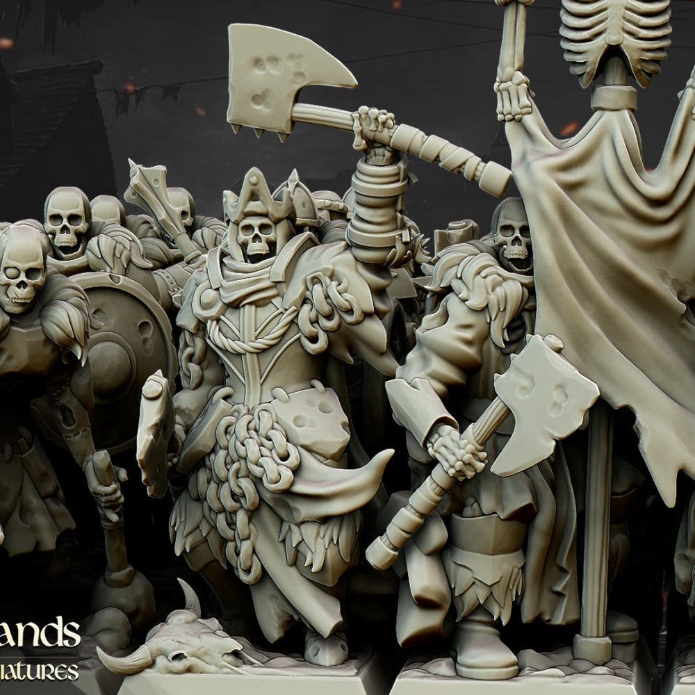 Undead Blackwatch command group by Highlands Miniatures