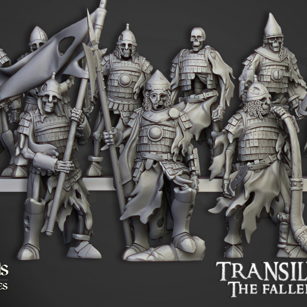 Skeleton Boyar Guard elite unit by Highlands Miniatures