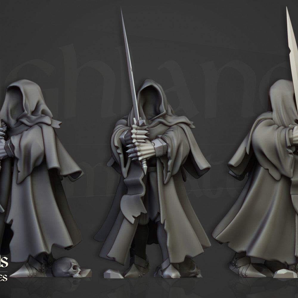 Spectral Commander ghostly undead hero miniature by Highlands Miniatures