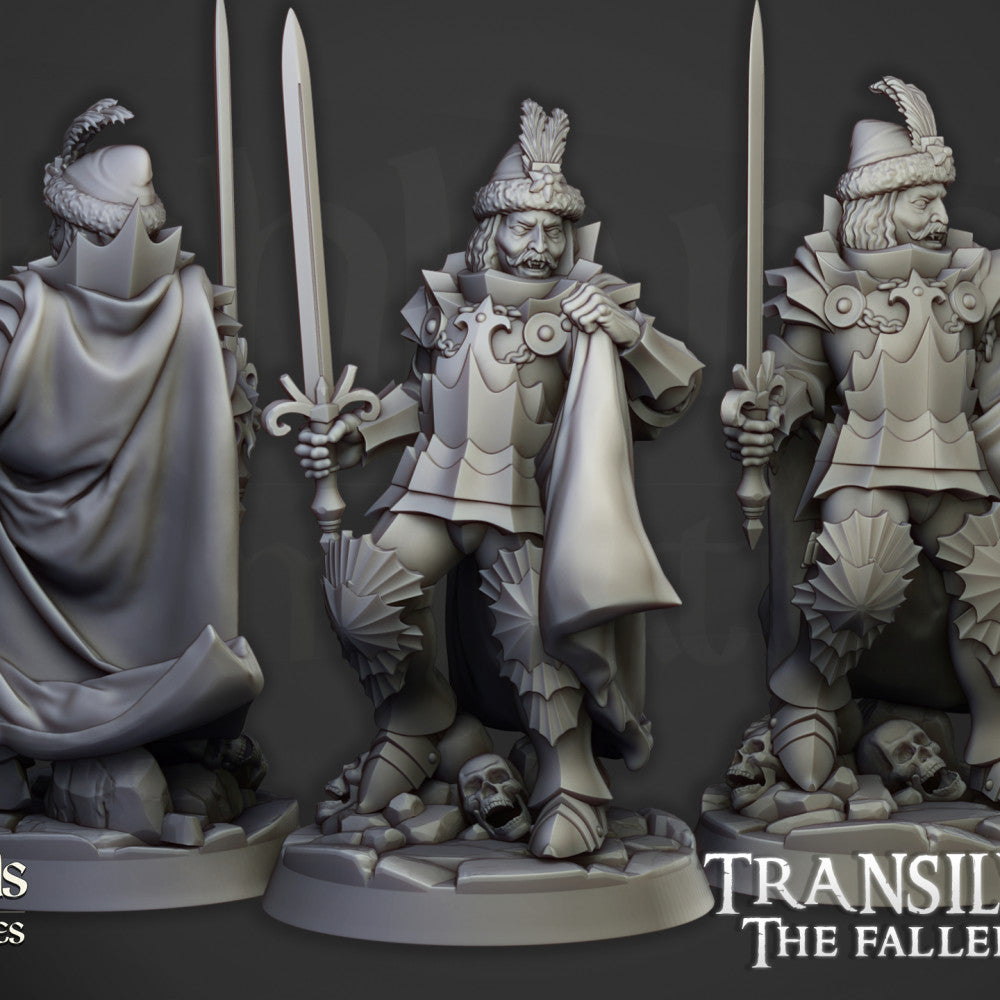 Vlad Valacari the Defiler vampire lord miniature by Highlands Miniatures
