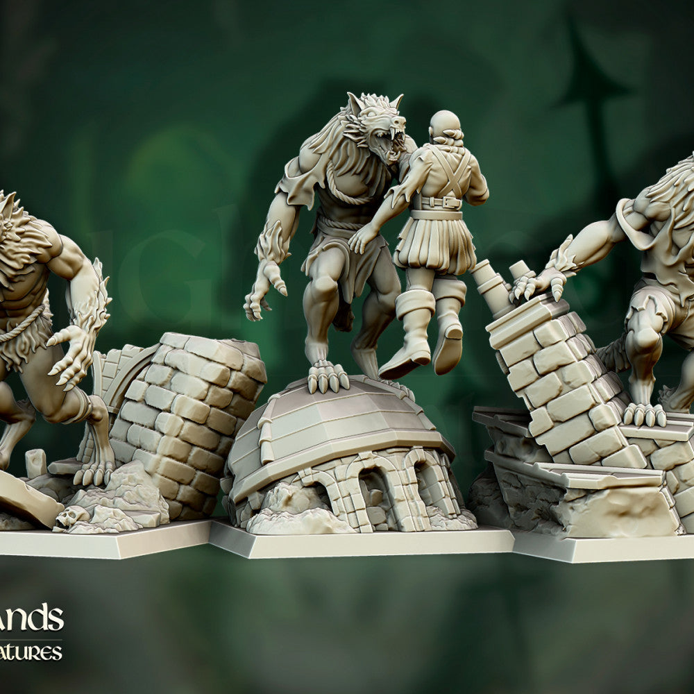 Werewolves monstrous unit by Highlands Miniatures