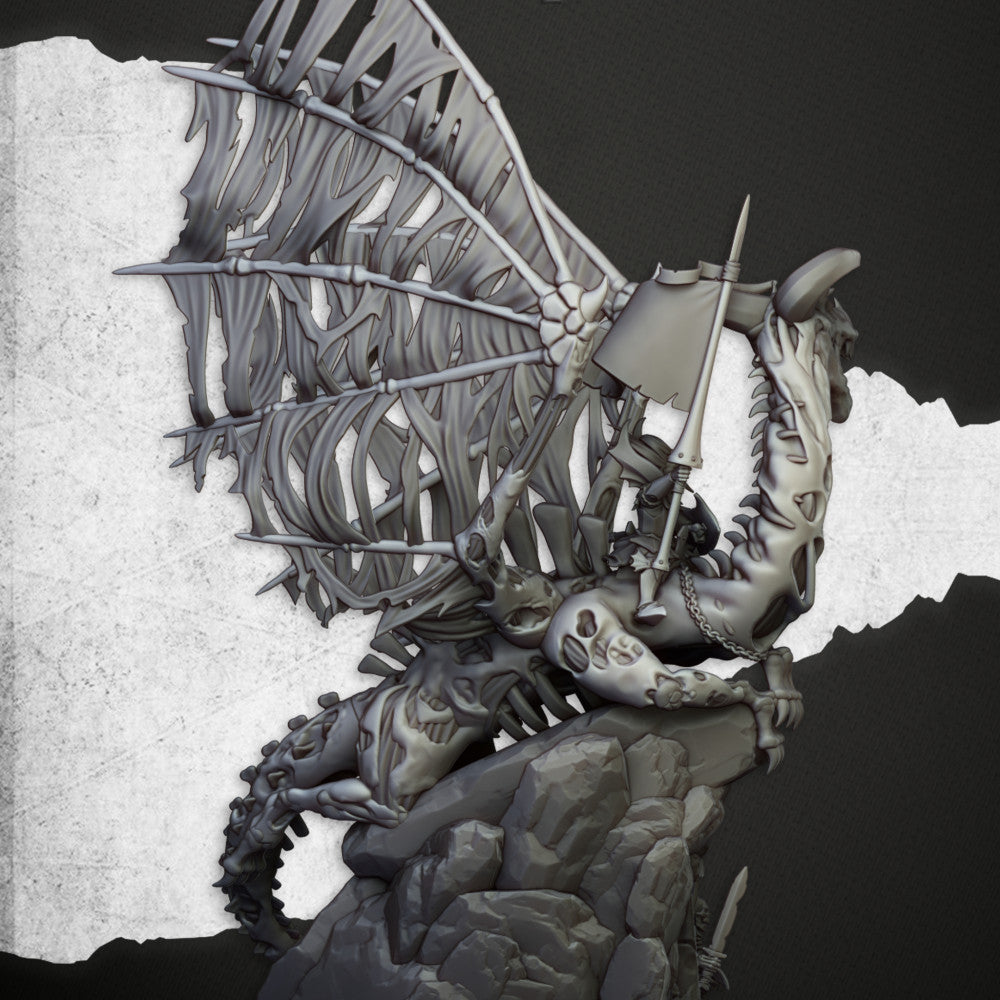 Zombie dragon wings detail