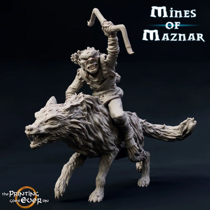 Goblin Wargs + Riders | Into the Mountains | MESBG | The Printing Goes Ever On