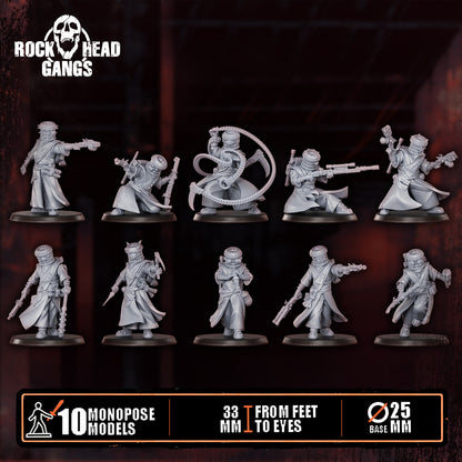 All ten Voidmonks of Delak in one view, Dakka Dakka Store render