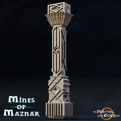 Dwarven Column Bundle | The Mines | Mines of Maznar |  MESBG | The Printing Goes Ever On