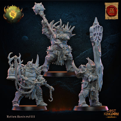 Rotten Regiment Command Group | Rotten Hosts | Lost Kingdom Miniatures