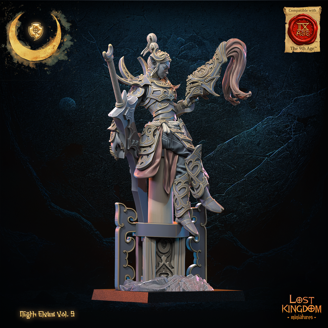 Yu Ming, Tsurugi Heroine | Night Elves / Dark Elves | Lost Kingdom Miniatures