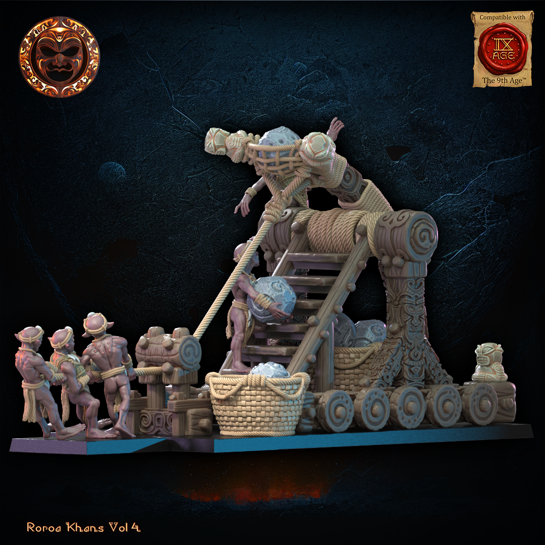 Yarablin Catapult | Roroa Khans | Lost Kingdom Miniatures