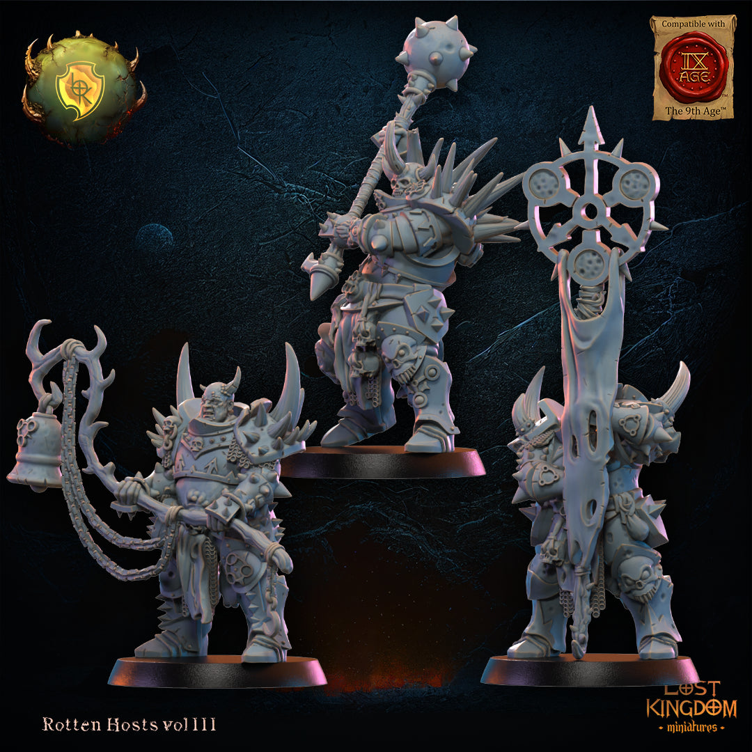 Rotten Regiment Command Group | Rotten Hosts | Lost Kingdom Miniatures
