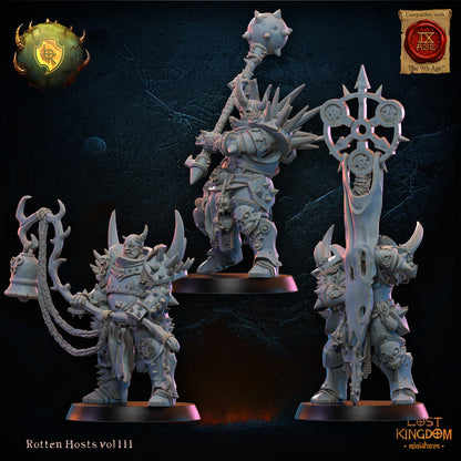 Rotten Regiment Command Group | Rotten Hosts | Lost Kingdom Miniatures
