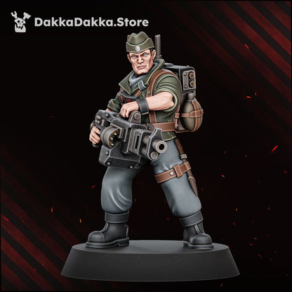 Doomsday Veterans Brigade painted trooper pointing
