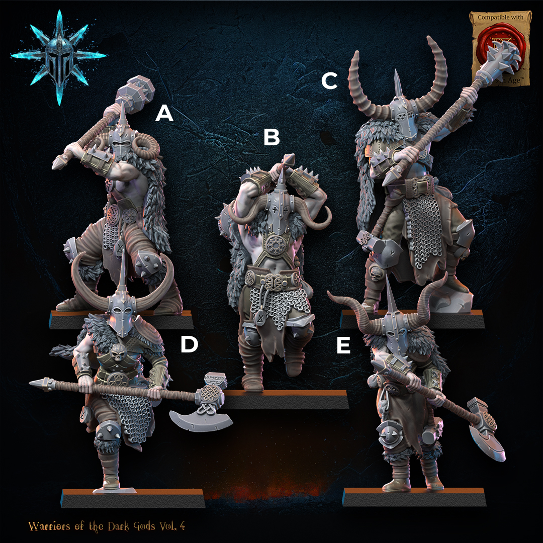 Heavy Weapon Barbarian Regiment | Warriors of the Dark Gods | Lost Kingdom Miniatures