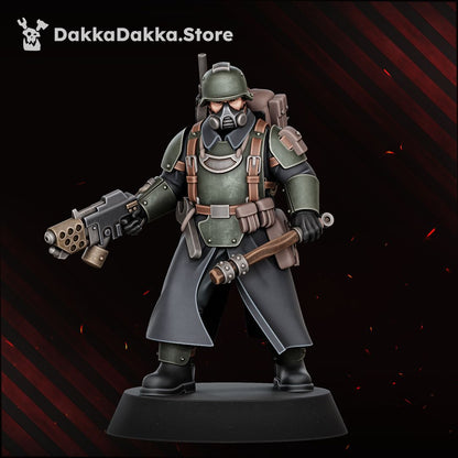 Doomsday Corps of Engineers painted trooper kneeling