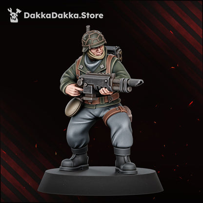 Doomsday Veterans Brigade painted trooper advancing