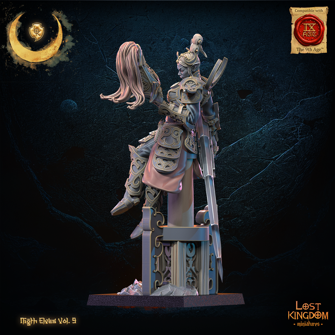 Yu Ming, Tsurugi Heroine | Night Elves / Dark Elves | Lost Kingdom Miniatures