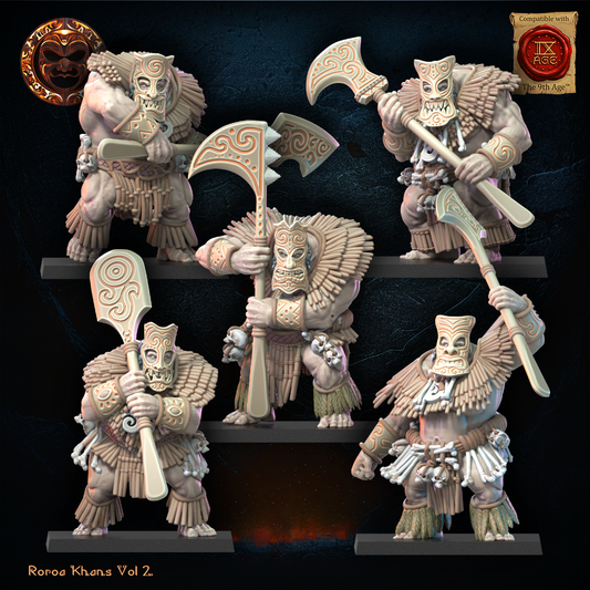 Tiki Unit | Roroa Khans | Lost Kingdom Miniatures