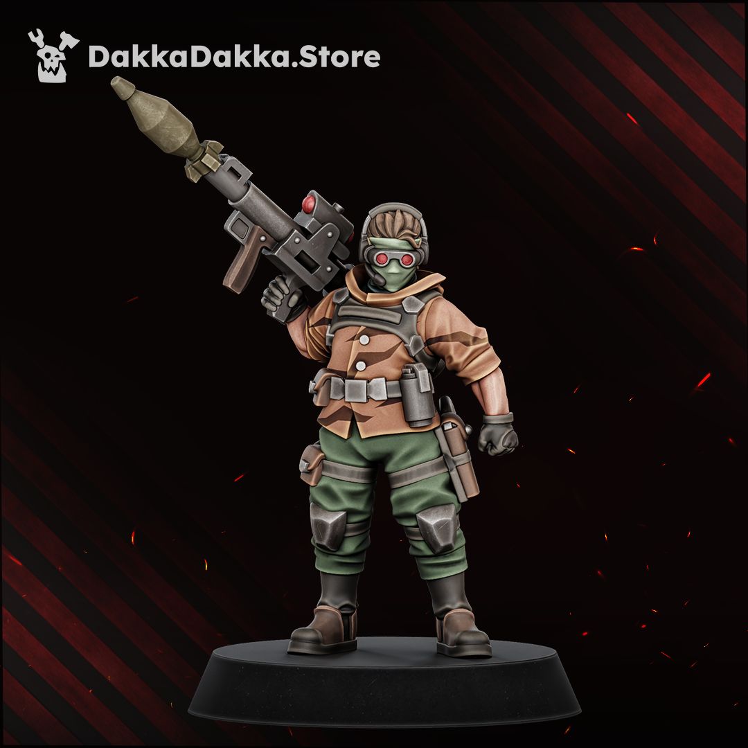 Alcat Rats Veterans Brigade painted trooper charging