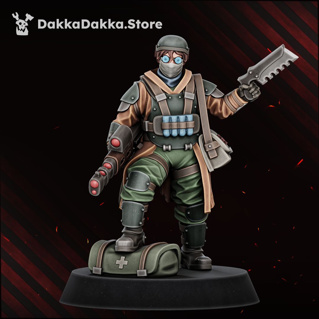 Alcat Rats Heavy Infantry painted trooper reloading