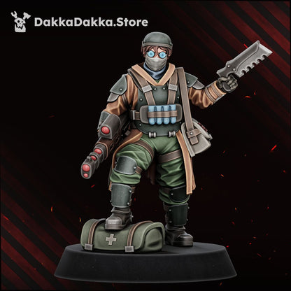 Alcat Rats Heavy Infantry painted trooper reloading