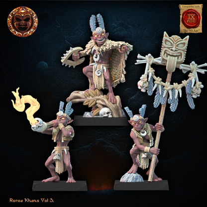 Yarablin Command Group | Roroa Khans | Lost Kingdom Miniatures