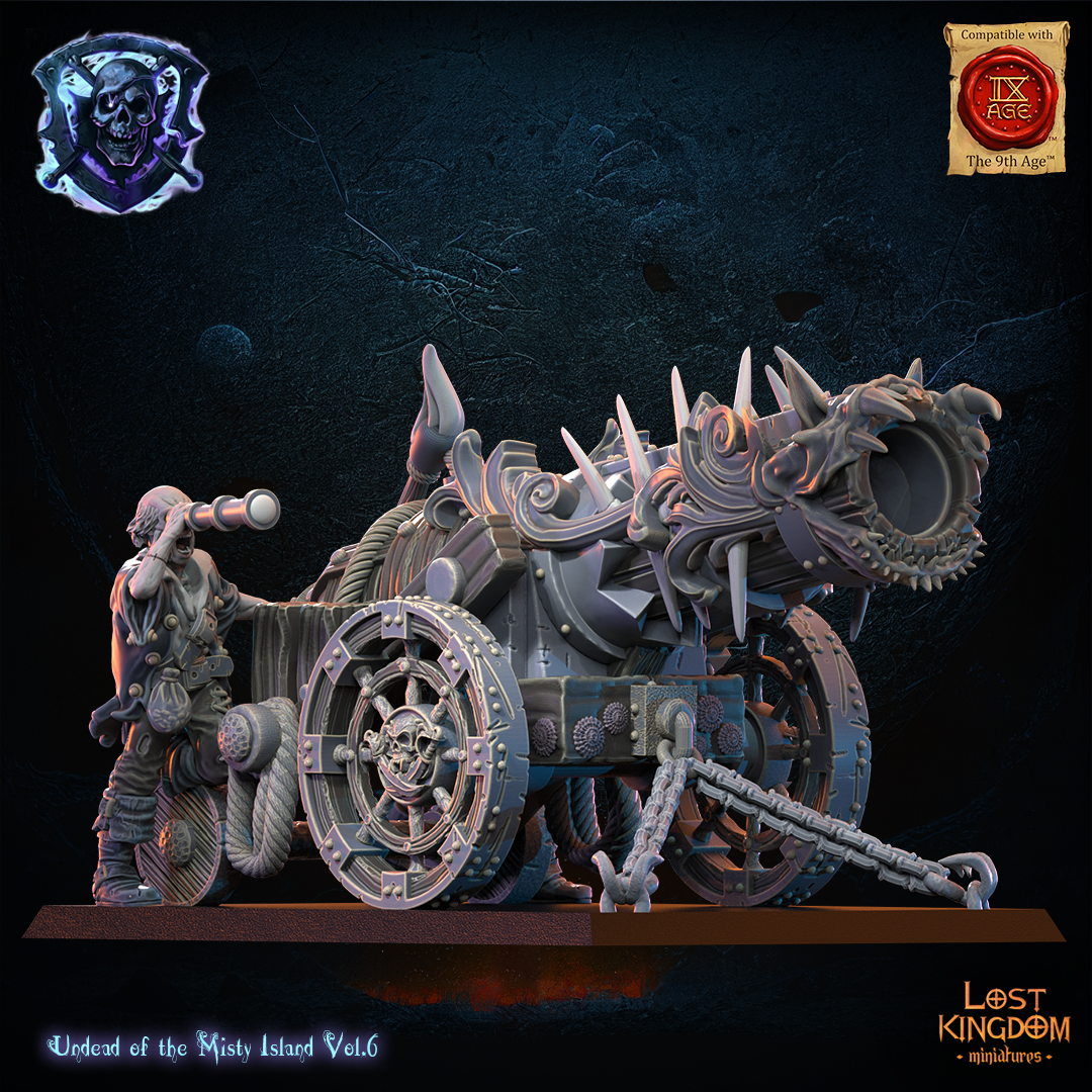 Abyssal Cannon | Undead of Misty Island | Lost Kingdom Miniatures