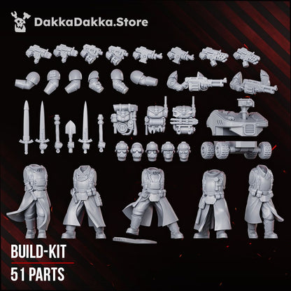 Doomsday Corps of Engineers resin build kit parts, 28-32mm Astra Militarum proxy