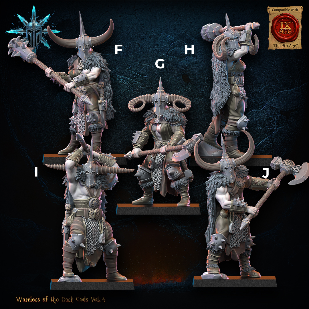 Heavy Weapon Barbarian Regiment | Warriors of the Dark Gods | Lost Kingdom Miniatures