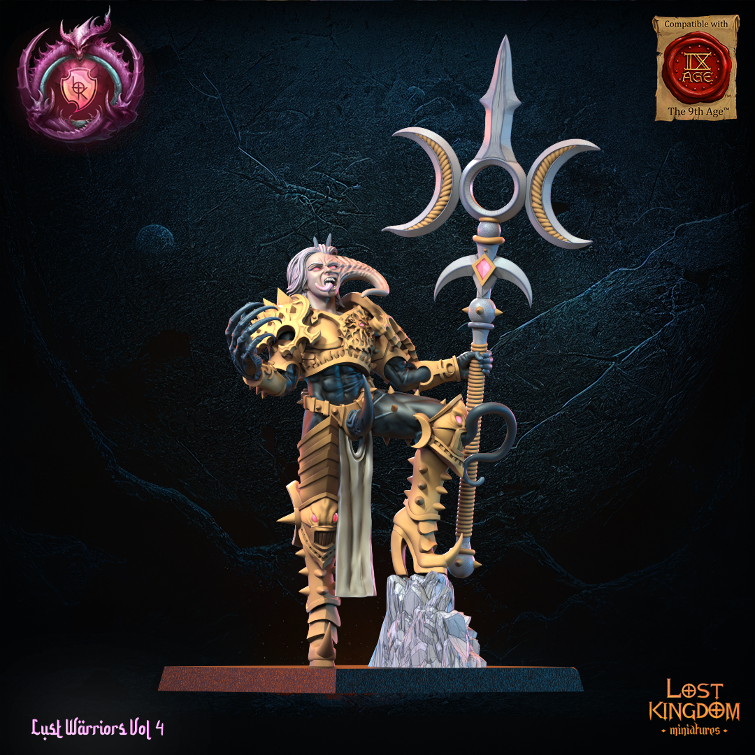 Aurenis, Lust Chosen Chaos Lord | Sons of Depravation | Lost Kingdom Miniatures
