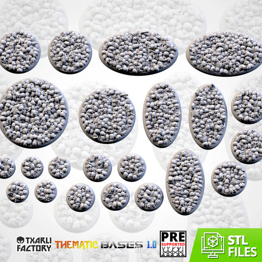 Skull Bases (Round) | Txarli Factory