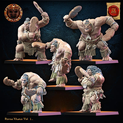 Roroa Unit | Roroa Khans | Lost Kingdom Miniatures