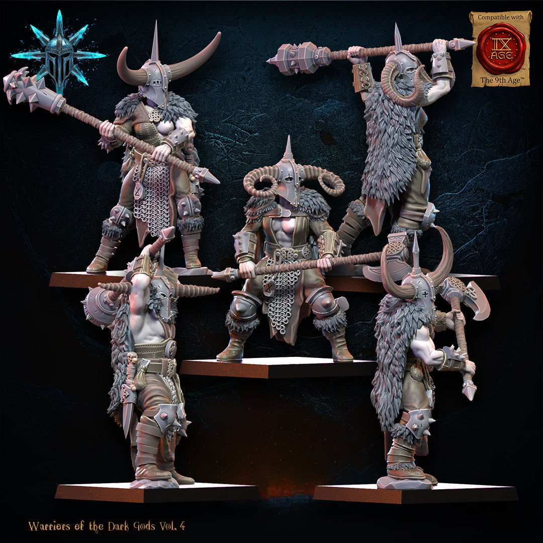 Heavy Weapon Barbarian Regiment | Warriors of the Dark Gods | Lost Kingdom Miniatures