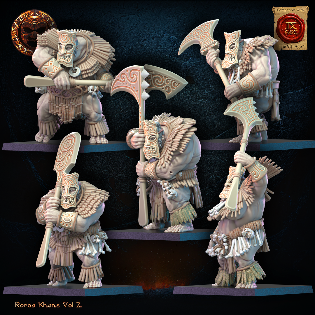 Tiki Unit | Roroa Khans | Lost Kingdom Miniatures
