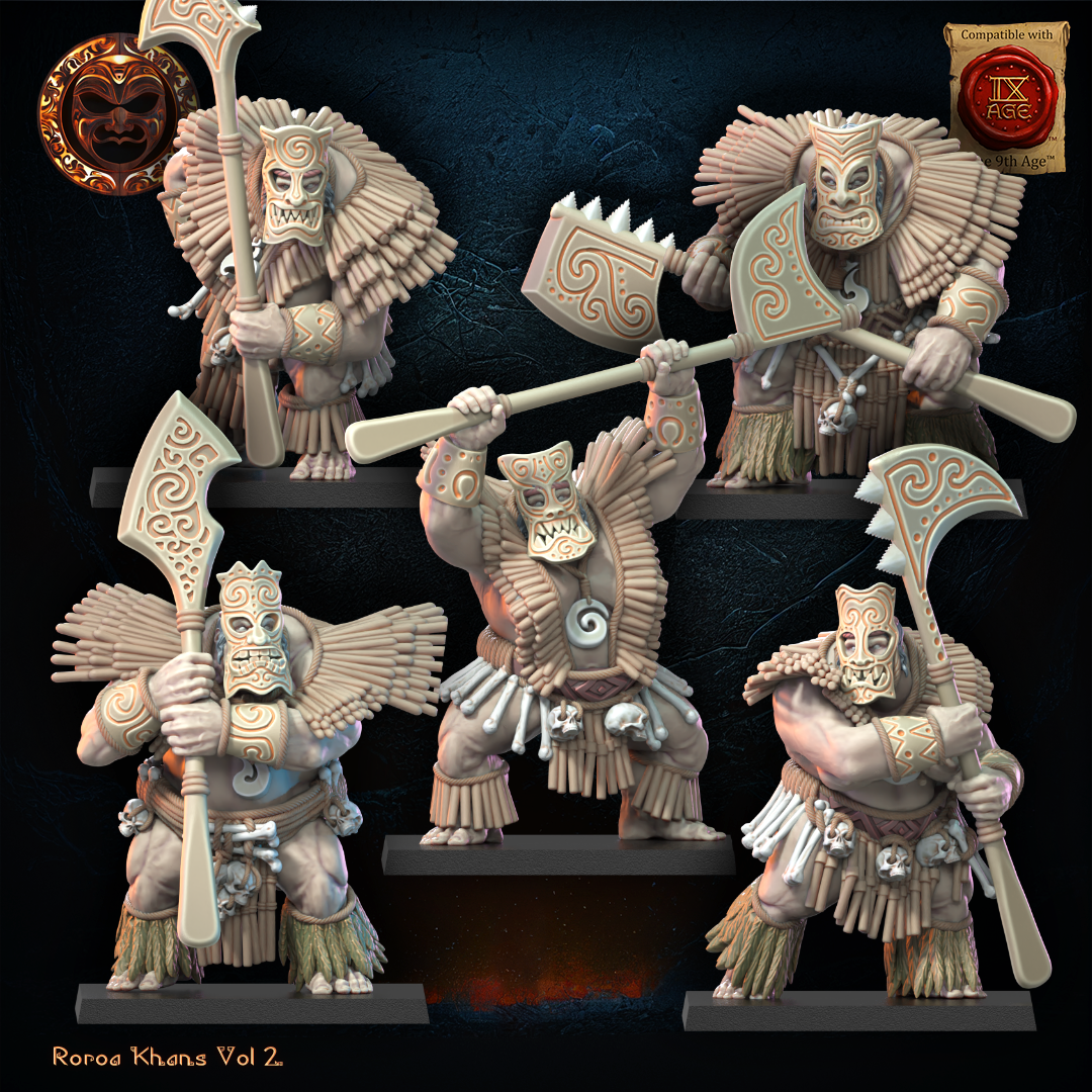 Tiki Unit | Roroa Khans | Lost Kingdom Miniatures