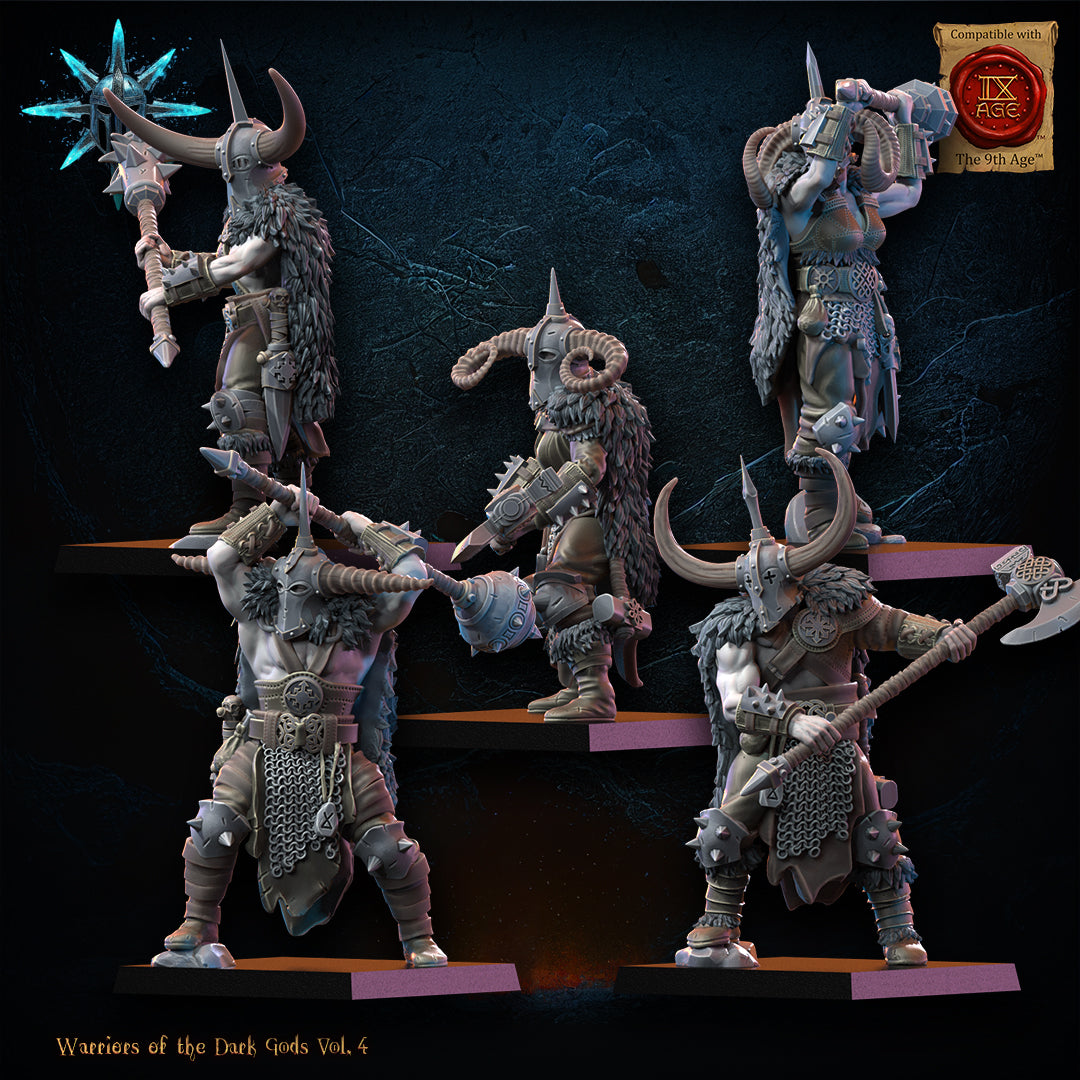 Heavy Weapon Barbarian Regiment | Warriors of the Dark Gods | Lost Kingdom Miniatures