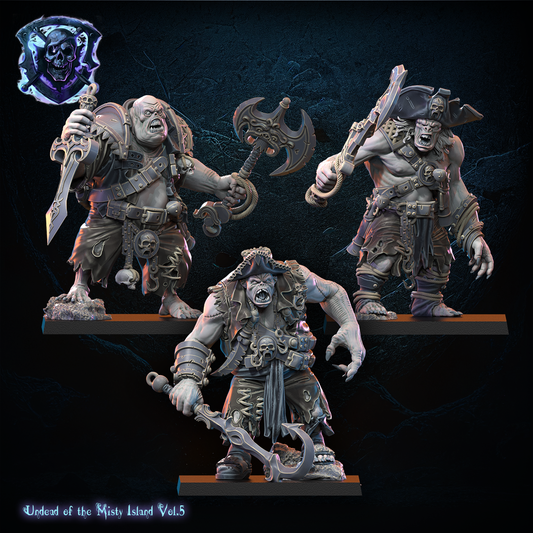 Undead Pirate Ogres | Undead of Misty Island | Lost Kingdom Miniatures