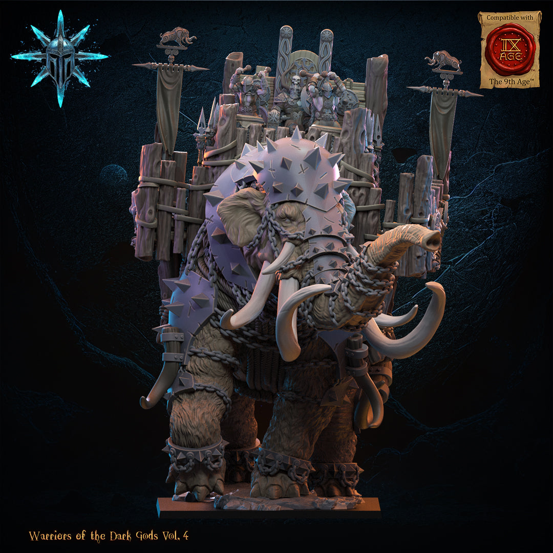 Wasteland War Mammoth | Warriors of the Dark Gods | Lost Kingdom Miniatures
