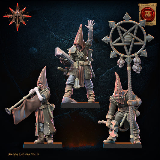 Cultists Command Group | Demon Legions | Lost Kingdom Miniatures
