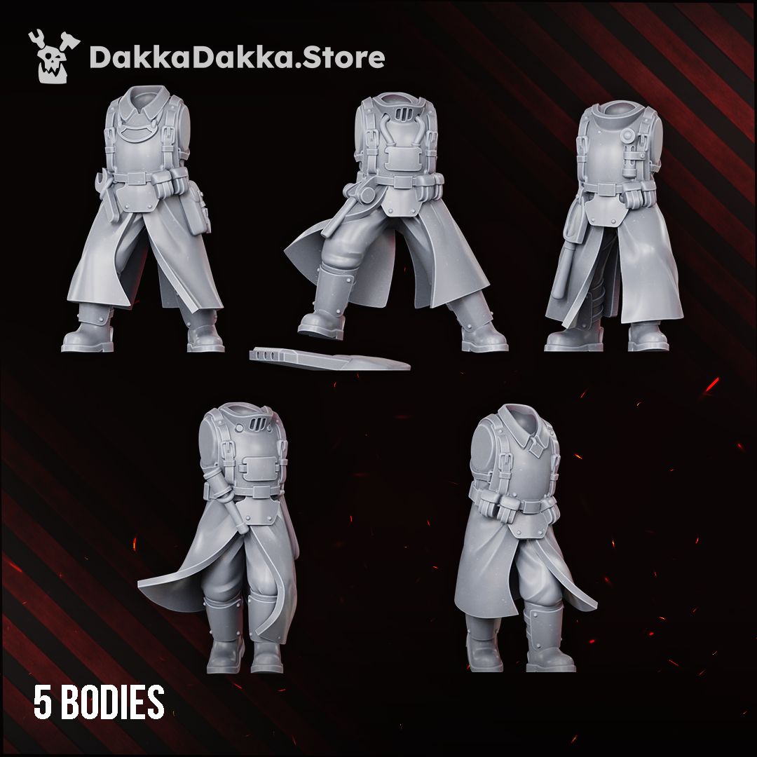 Doomsday Corps of Engineers resin build kit parts, 28-32mm Astra Militarum proxy