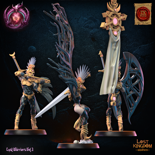 Lust Fallen - Command Group | Sons of Depravation | Lost Kingdom Miniatures