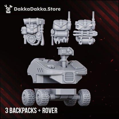 Doomsday Corps of Engineers resin build kit parts, 28-32mm Astra Militarum proxy