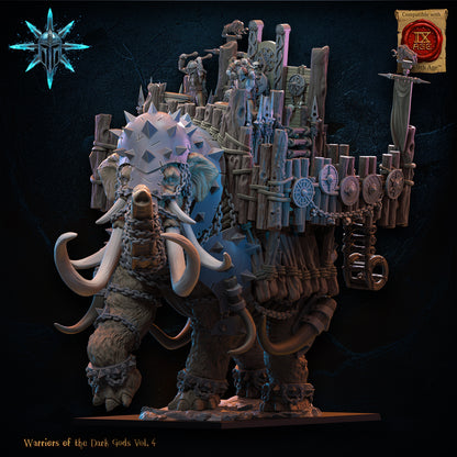 Wasteland War Mammoth | Warriors of the Dark Gods | Lost Kingdom Miniatures