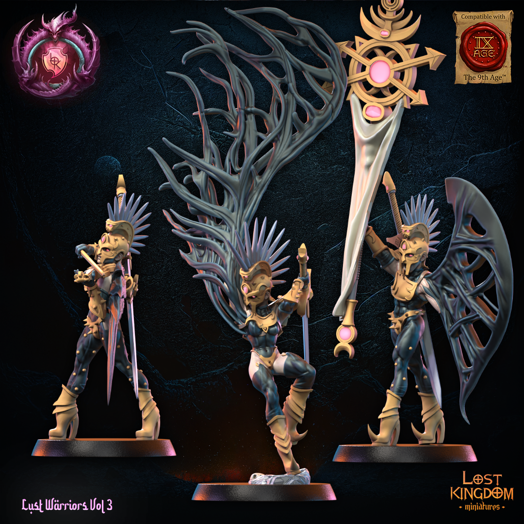 Lust Fallen - Command Group | Sons of Depravation | Lost Kingdom Miniatures
