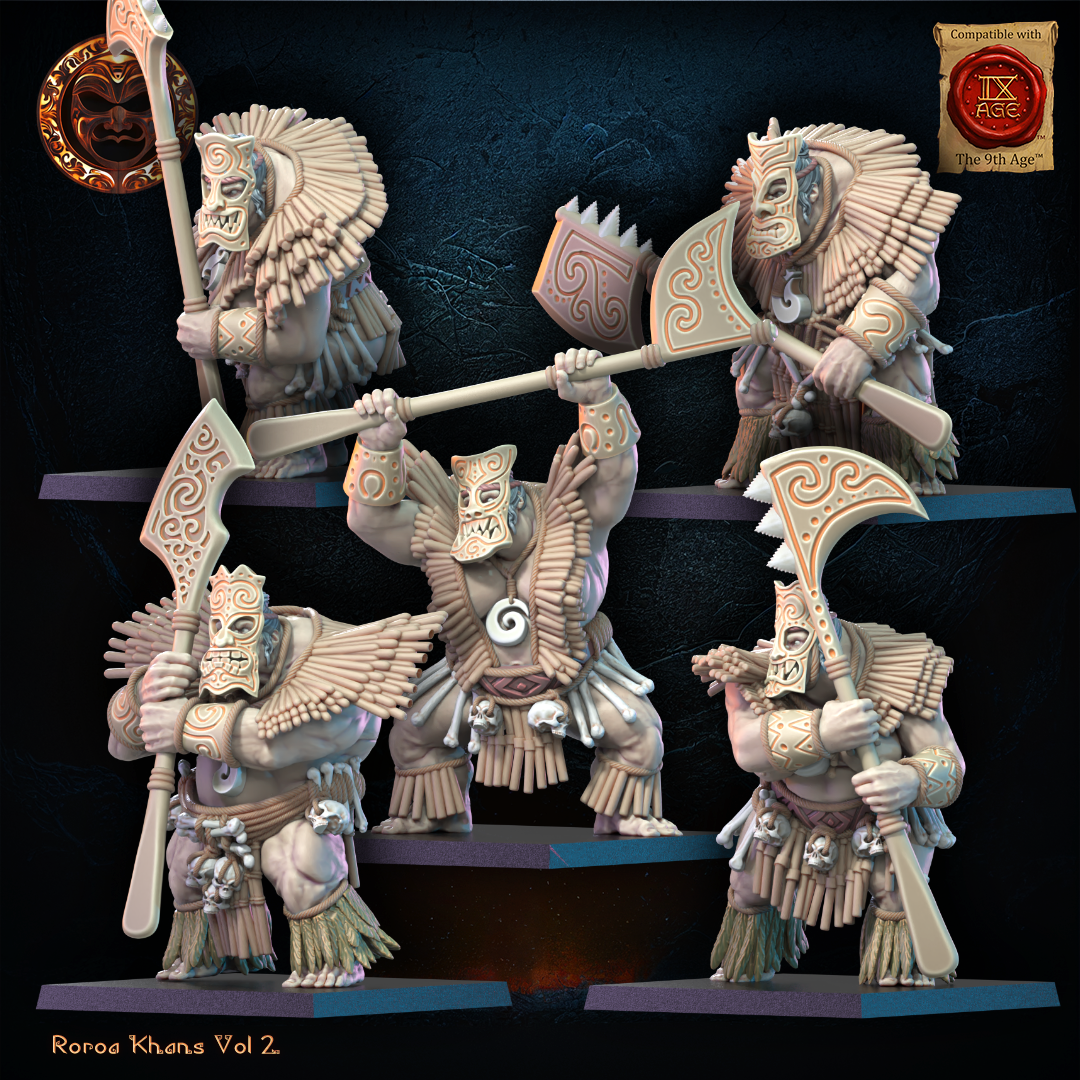 Tiki Unit | Roroa Khans | Lost Kingdom Miniatures