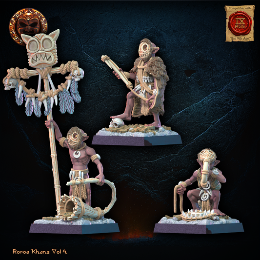 Yarablin Trapper Command Group | Roroa Khans | Lost Kingdom Miniatures