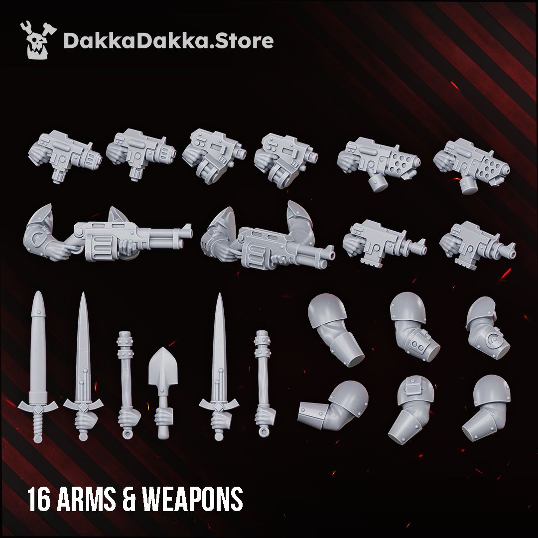 Doomsday Corps of Engineers resin build kit parts, 28-32mm Astra Militarum proxy