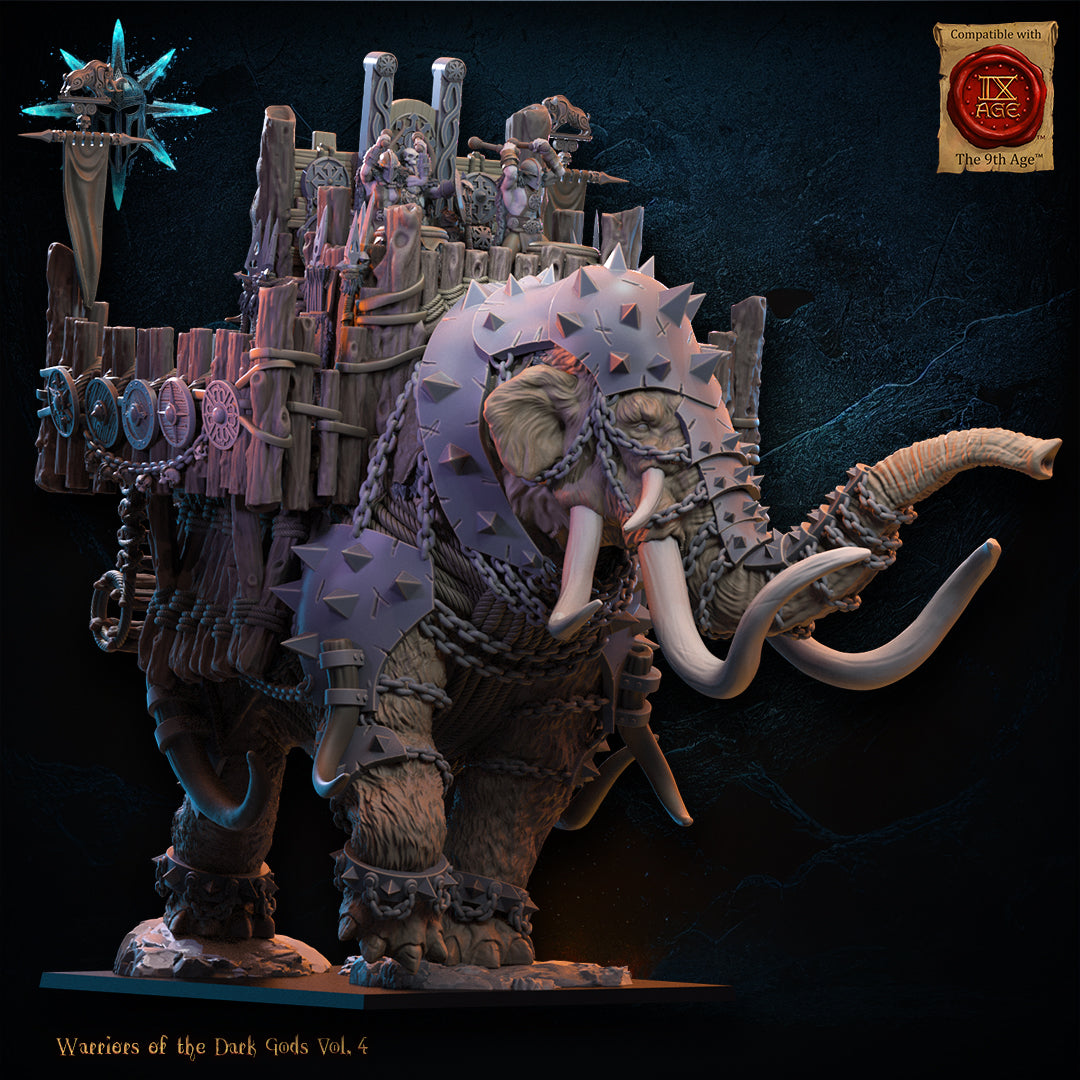 Wasteland War Mammoth | Warriors of the Dark Gods | Lost Kingdom Miniatures