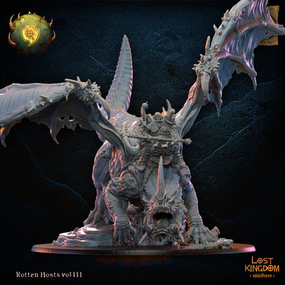 Freida, Oozing Eye, on Gooey Dragon | Rotten Hosts | Lost Kingdom Miniatures